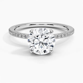 Viviana Ring with 1.5ct Round Lab Diamond Center Stone Included