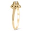 The Julia Ring, smalltop view on a hand