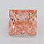 3.12 Ct. Fancy Vivid Pink Princess Lab Grown Diamond