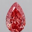 3.13 Ct. Fancy Vivid Brownish Pink Pear Lab Grown Diamond