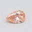 0.50 Ct. Fancy Intense Orangy Pink Pear Lab Grown Diamond