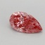 0.61 Ct. Fancy Vivid Pink Pear Lab Grown Diamond