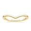 18K Yellow Gold Chevron Ring, smalltop view
