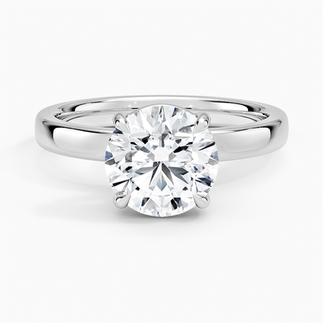 18K White Gold Fairmined Perfect Fit Solitaire 2.5mm Ring