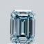 1.02 Ct. Fancy Intense Blue Emerald Lab Grown Diamond