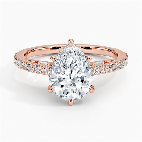 14K Rose Gold Secret Garden Adorned Gallery Diamond Ring (1/2 ct. tw.)