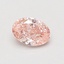 0.55 Ct. Fancy Vivid Pink Oval Lab Grown Diamond