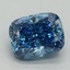 2.03 Ct. Fancy Vivid Blue Cushion Lab Grown Diamond