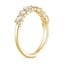 18K Yellow Gold Olivetta Half Coverage Diamond Ring, smallside view