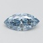 1.01 Ct. Fancy Vivid Blue Marquise Lab Grown Diamond