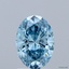 1.03 Ct. Fancy Vivid Blue Oval Lab Grown Diamond