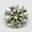 3.02 Ct. Fancy Vivid  Green Round Lab Grown Diamond