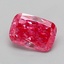 1.27 Ct. Fancy Vivid  Pink Cushion Lab Grown Diamond