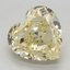 3.14 Ct. Fancy Yellow Heart Lab Grown Diamond