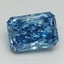 4.24 Ct. Fancy Vivid Blue Radiant Lab Grown Diamond