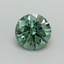 0.58 Ct. Fancy Vivid Pacific Green Round Lab Grown Diamond