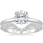 Platinum North Star Ring with Luxe Lunette Diamond Ring (1/3 ct. tw.)