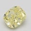2.00 Ct. Fancy Intense Yellow Cushion Diamond