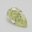 1.02 Ct. Fancy Light Yellow Pear Diamond