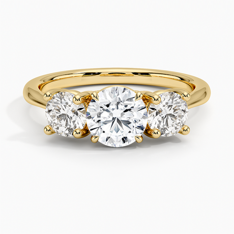 Three Stone Diamond Engagement Ring