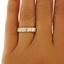 The Coronado Ring, smalltop view on a hand