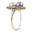 The Libra Ring, smalltop view on a hand