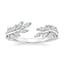 18K White Gold Sweeping Ivy Diamond Open Ring (1/2 ct. tw.), smalltop view