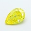 1.75 Ct. Fancy Vivid  Yellow Pear Lab Grown Diamond