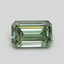 1.00 Ct. Fancy Vivid Pacific Green Emerald Lab Grown Diamond