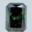 1.19 Ct. Fancy Deep Green Radiant Lab Grown Diamond
