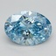 1.66 Ct. Fancy Vivid Blue Oval Lab Grown Diamond