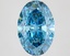 4.10 Ct. Fancy Vivid Blue Oval Lab Grown Diamond