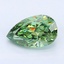 1.22 Ct. Fancy Vivid Green Pear Lab Grown Diamond