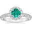 Platinum Sienna Halo Three-Quarter Coverage Diamond Ring (3/4 ct. tw.), smalltop view