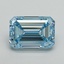 5.54 Ct. Fancy Intense Blue Emerald Lab Grown Diamond