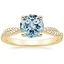 18K Yellow Gold Petite Luxe Twisted Vine Diamond Ring (1/4 ct. tw.), smalltop view