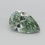 0.50 Ct. Fancy Vivid Green Pear Lab Grown Diamond
