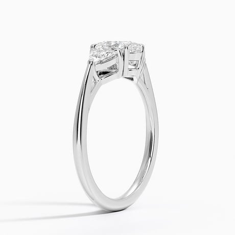 Luxe Trillion Three Stone Diamond Ring - Brilliant Earth