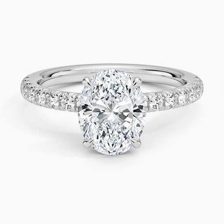 French Pavé Diamond Ring