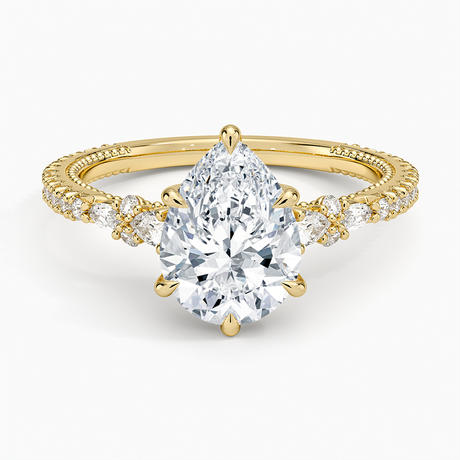 18K Yellow Gold Primrose Diamond Ring