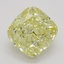 1.01 Ct. Fancy Intense Yellow Cushion Diamond