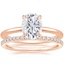 14K Rose Gold Petite Elodie Ring with Ballad Diamond Ring (1/6 ct. tw.)