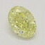 1.00 Ct. Fancy Intense Yellow Oval Diamond