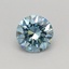 0.35 Ct. Fancy Vivid Blue Round Lab Grown Diamond