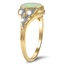 The Trisha Ring, smalltop view on a hand