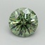 1.70 Ct. Fancy Vivid Green Round Lab Grown Diamond