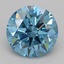0.53 Ct. Fancy Vivid Blue Round Lab Grown Diamond
