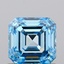 1.00 Ct. Fancy Vivid Blue Asscher Lab Grown Diamond