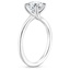 18K White Gold Monsella Solitaire Ring, smallside view