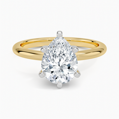 18K Yellow Gold Comfort Fit 2mm Six-Prong Solitaire Ring